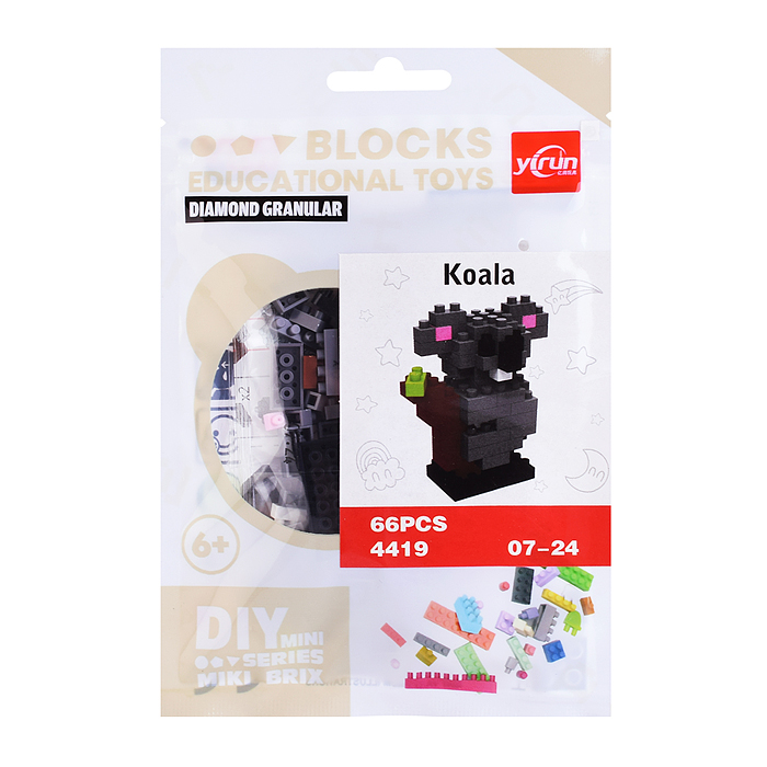 Конструктор 4419 "Животные" в ассортименте, в пакете