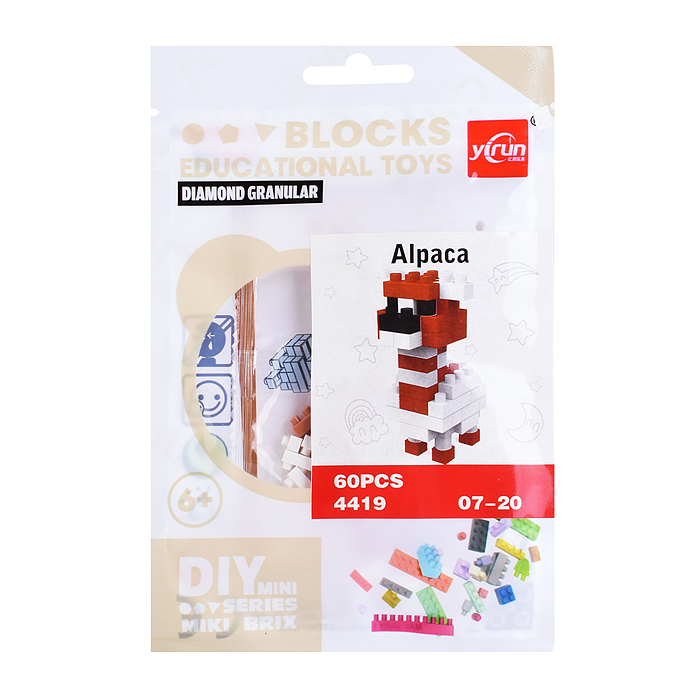 Конструктор 4419 "Животные" в ассортименте, в пакете