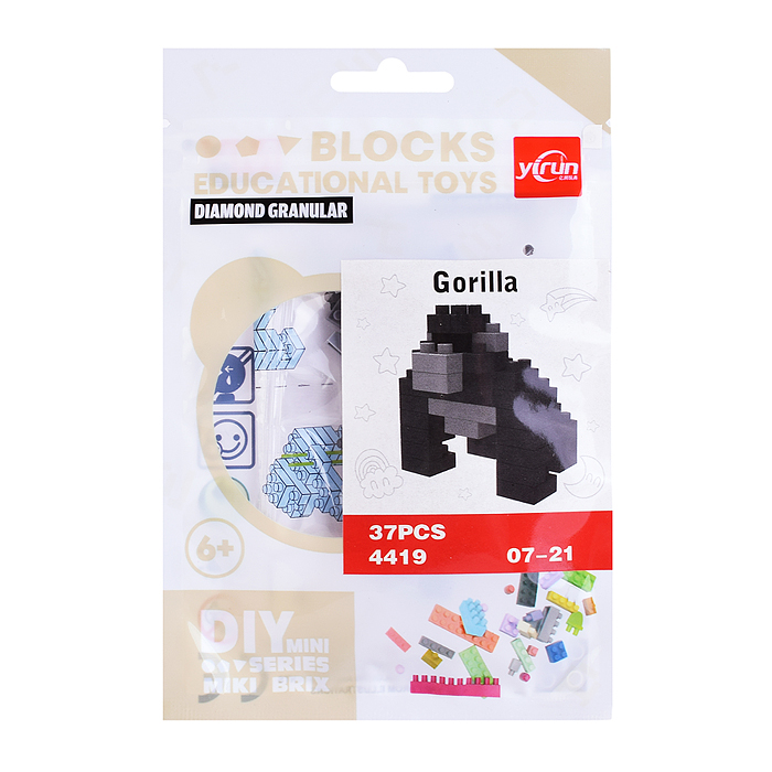 Конструктор 4419 "Животные" в ассортименте, в пакете