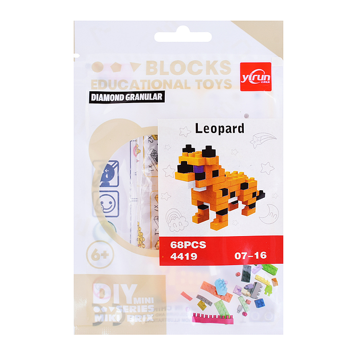 Конструктор 4419 "Животные" в ассортименте, в пакете