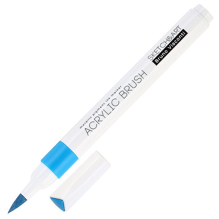 Набор маркеров-кистей акриловых металлик "Sketch&Art" 6 цв.