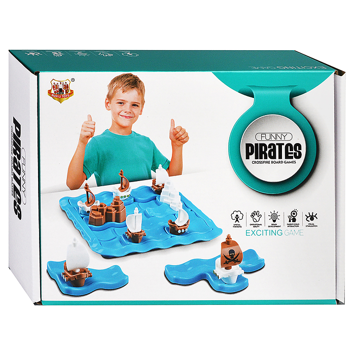 Настольная игра T244 "Пиратские корабли" в коробке
