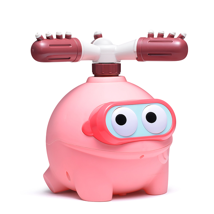 Игрушка - брызгалка YG19R "Пучеглазик", для подключения к водному шлангу, в коробке