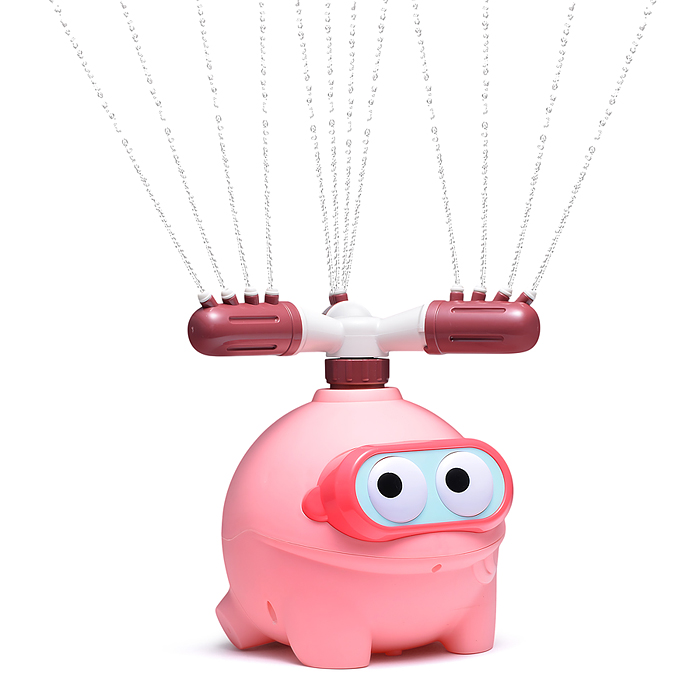 Игрушка - брызгалка YG19R "Пучеглазик", для подключения к водному шлангу, в коробке