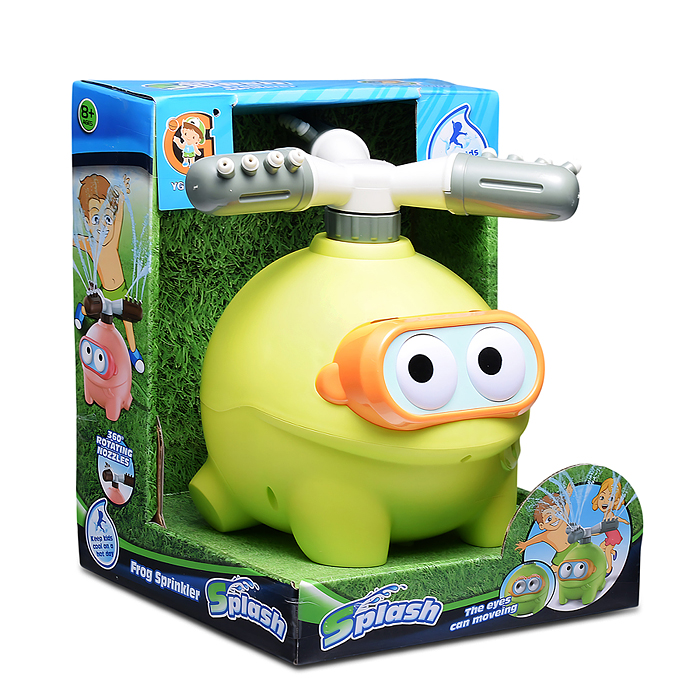 Игрушка - брызгалка YG19R "Пучеглазик", для подключения к водному шлангу, в коробке