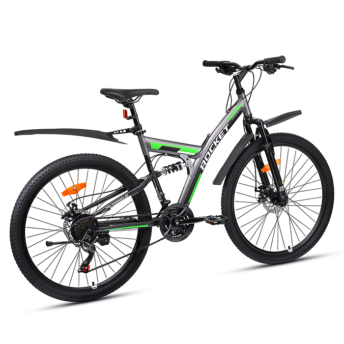 Велосипед 26" Rocket Azkar Pro, цвет серый, размер 18"