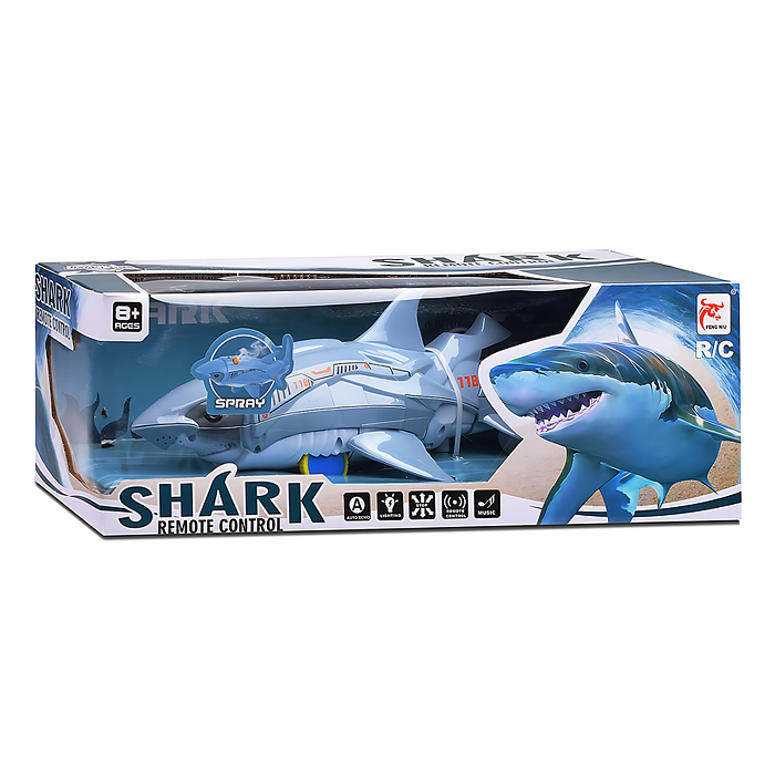 Акула FN618-2 "Белая" р/у, 27 MHz, в коробке