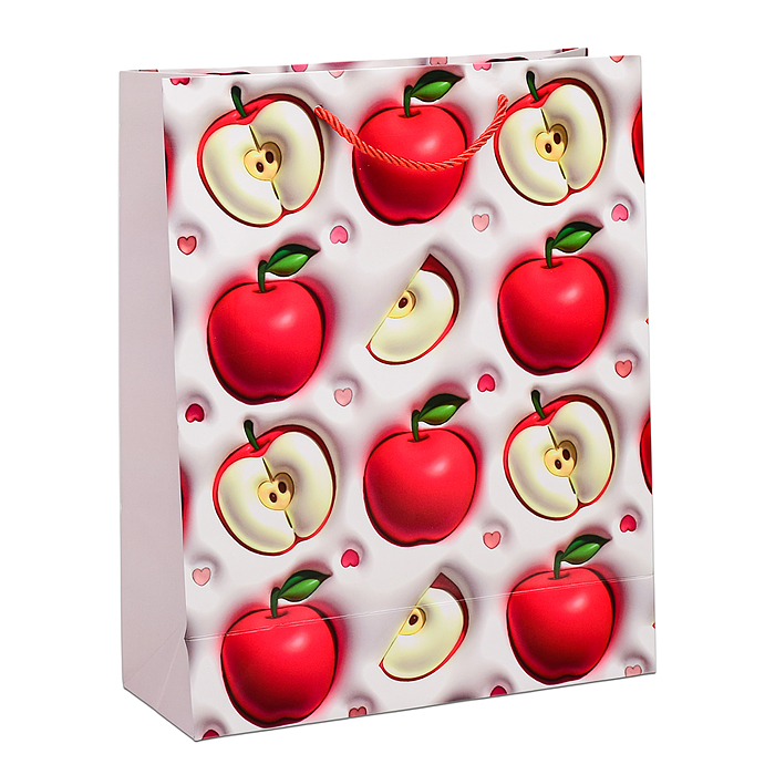 Пакет подарочный 00-6364 "Фрукты и ягоды" 26х32х10 см