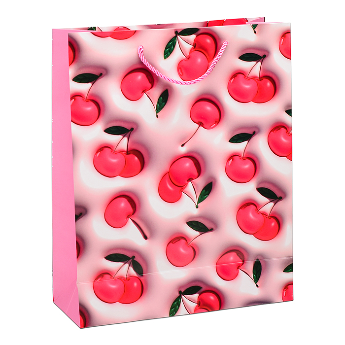Пакет подарочный 00-6364 "Фрукты и ягоды" 26х32х10 см