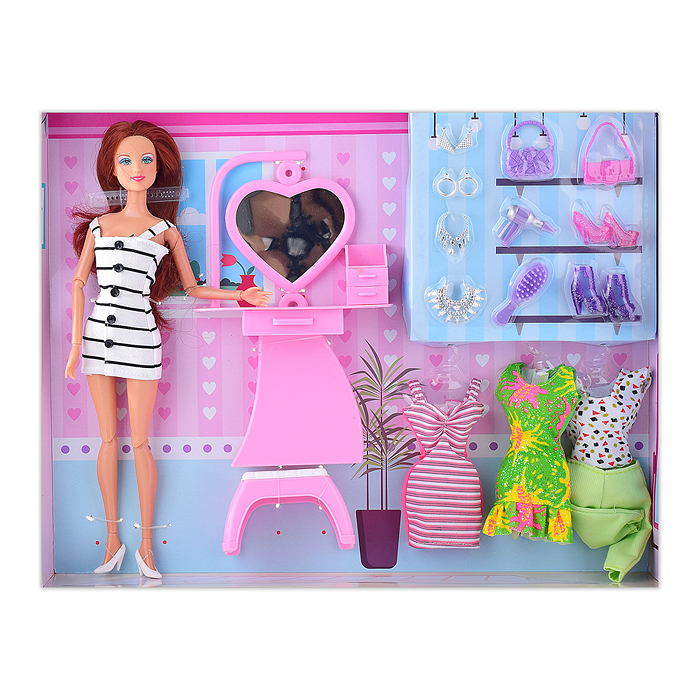 Кукла 8418 с аксессуарами, в коробке