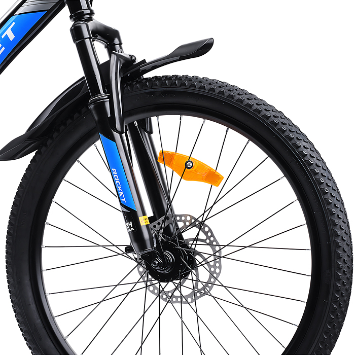 Велосипед 24" Rocket Azkar, цвет черный/синий, размер 15"