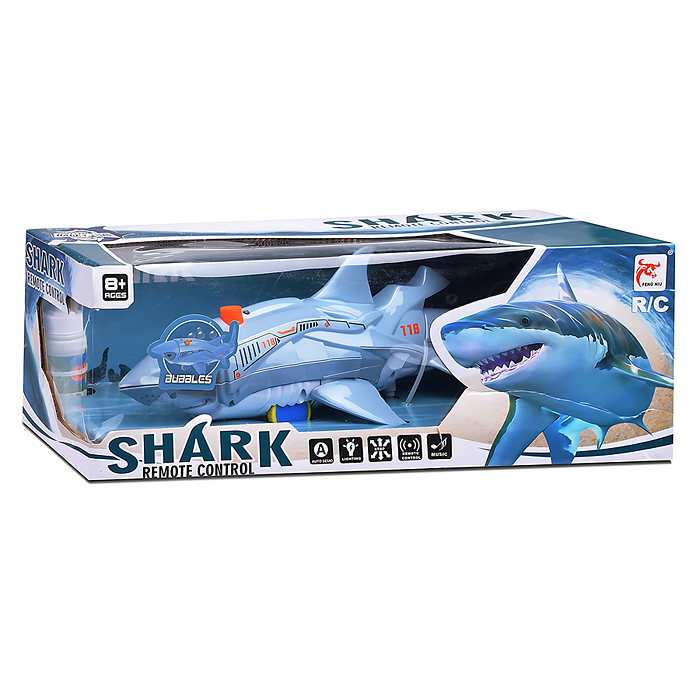 Акула FN618-1 "Bubbles shark"р/у, 27 MHz, в коробке