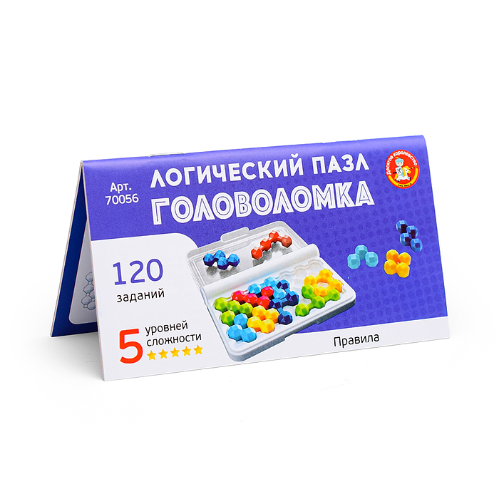 Игра головоломка "Логический пазл" фигурная 10 эл Учись играя