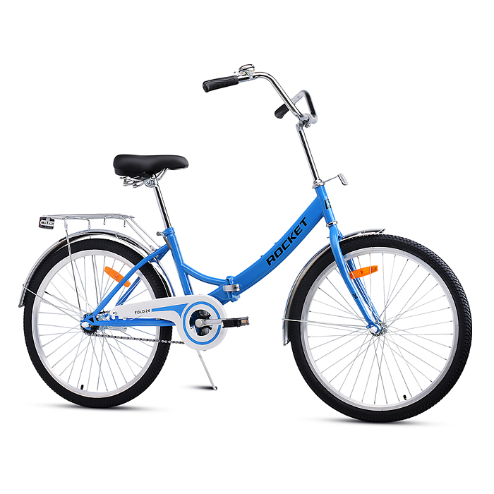 Фото к товару Велосипед 24" Rocket City Fold 24, цвет синий, размер 16" Велосипед 24" Rocket City Fold 24, цвет синий, размер 16"