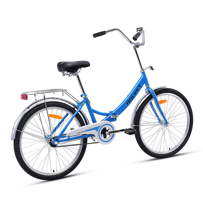 Фото к товару Велосипед 24" Rocket City Fold 24, цвет синий, размер 16" Велосипед 24" Rocket City Fold 24, цвет синий, размер 16"