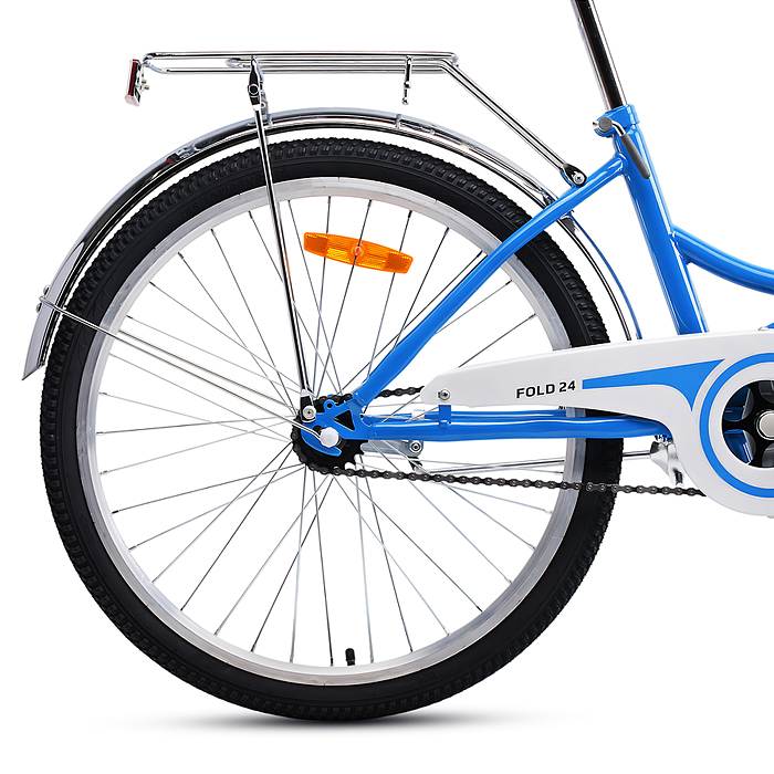 Фото к товару Велосипед 24" Rocket City Fold 24, цвет синий, размер 16" Велосипед 24" Rocket City Fold 24, цвет синий, размер 16"