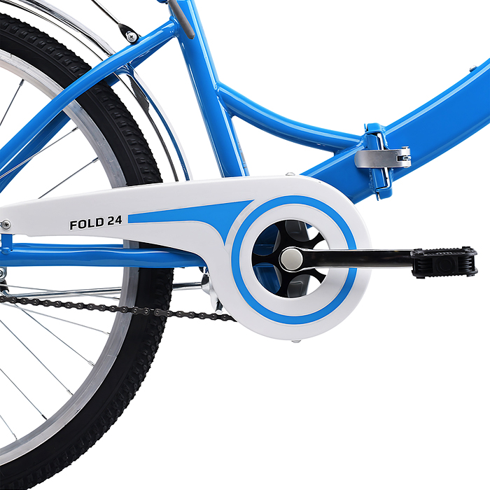 Фото к товару Велосипед 24" Rocket City Fold 24, цвет синий, размер 16" Велосипед 24" Rocket City Fold 24, цвет синий, размер 16"