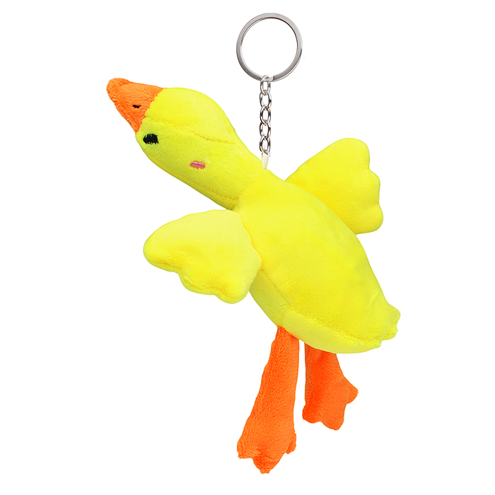 Мягкая игрушка-брелок М1348 "Гусь" 16 см.