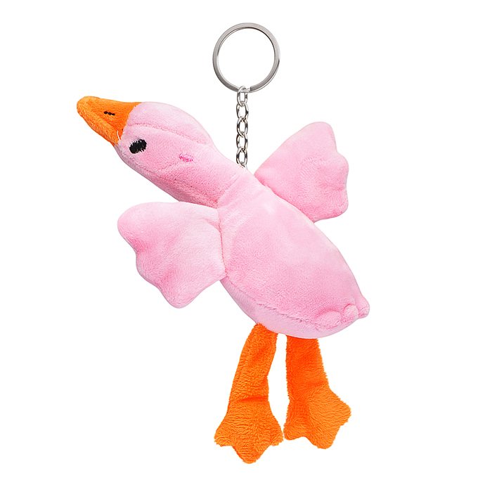 Мягкая игрушка-брелок М1348 "Гусь" 16 см.