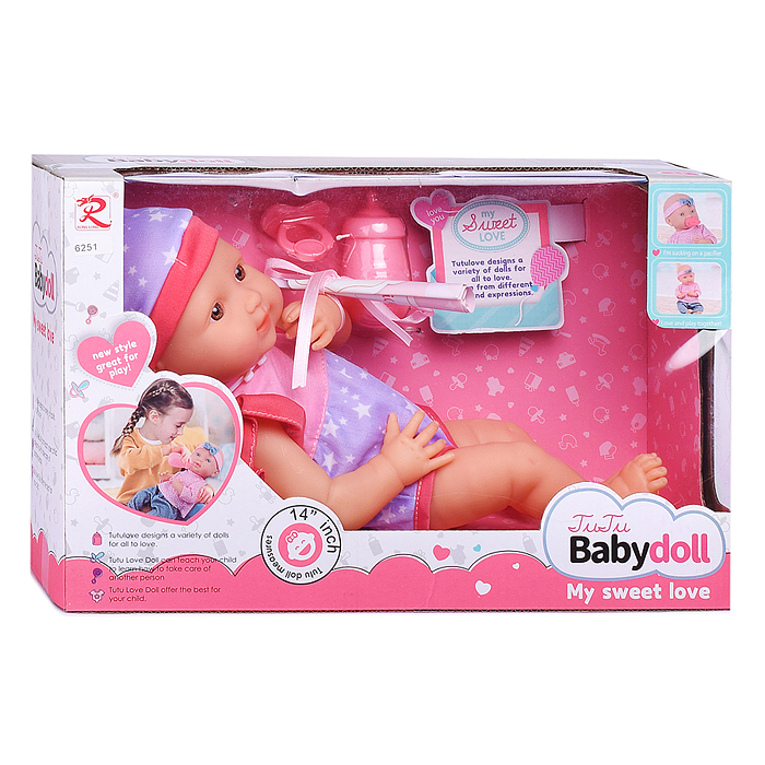 Пупс 6251 "Кристина" с аксессуарами, в коробке