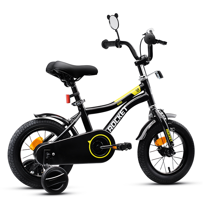 Фото к товару Велосипед 12" Rocket Kind, цвет черный Велосипед 12" Rocket Kind, цвет черный