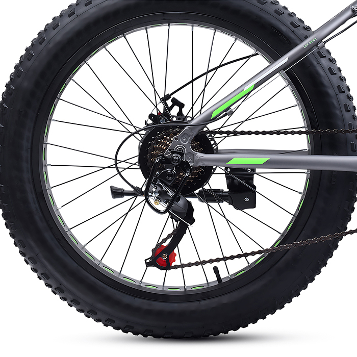 Велосипед 24" Rocket Fat 24, цвет серый, размер 15"