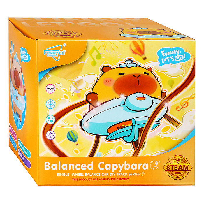 Зверюшка FG3301-1 "Капибара" на батарейках, в коробке