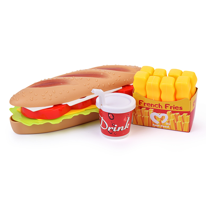 Фото к товару Игровой набор продуктов 623-523 "Fast Food" в коробке Игровой набор продуктов 623-523 "Fast Food" в коробке