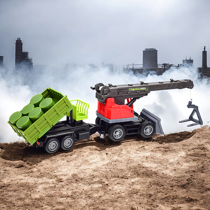 Машина 687-109B "Подъемный кран с прицепом" в коробке