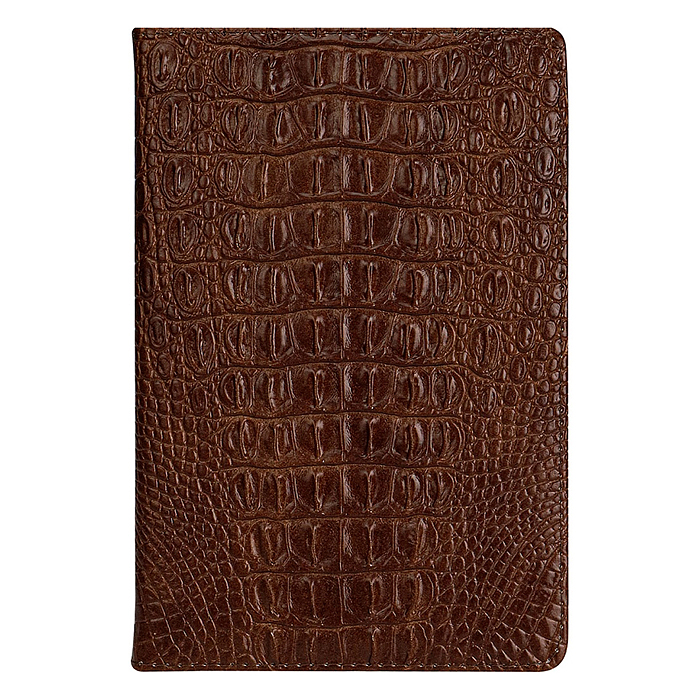 Ежедневник A5, 136л. "Croco Style" коричневый