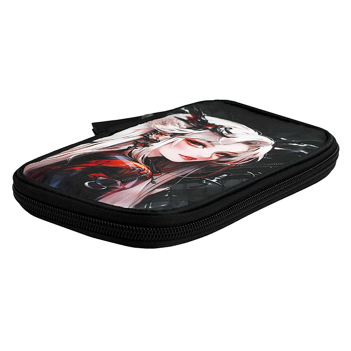 Пенал школьный "Девушка панк" 11x20x2 см, полиэстер, молния, сублимационная печать