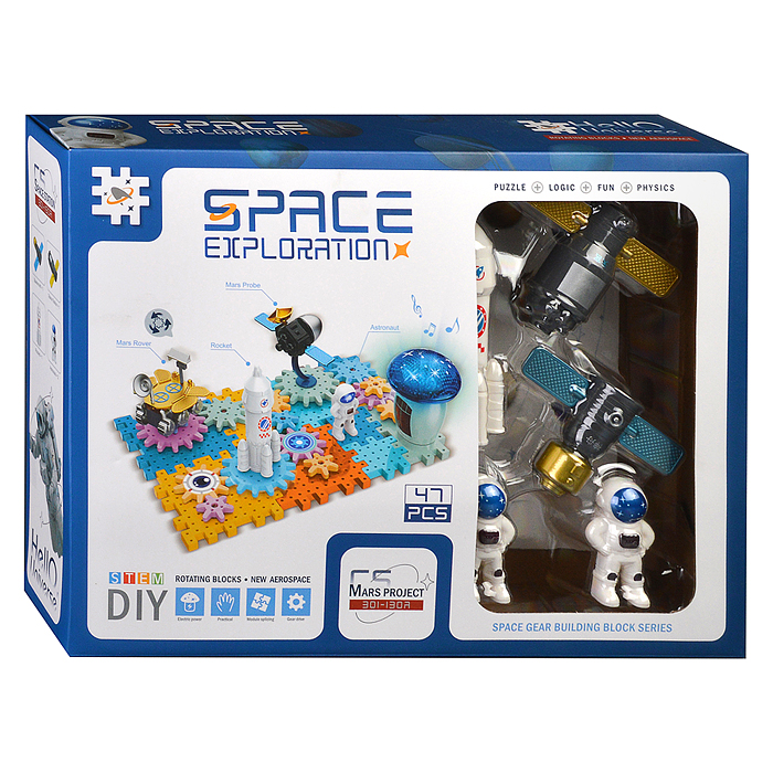 Фото к товару Конструктор 601-13A "Космическая станция" (51 дет.) Конструктор 601-13A "Космическая станция" (51 дет.)