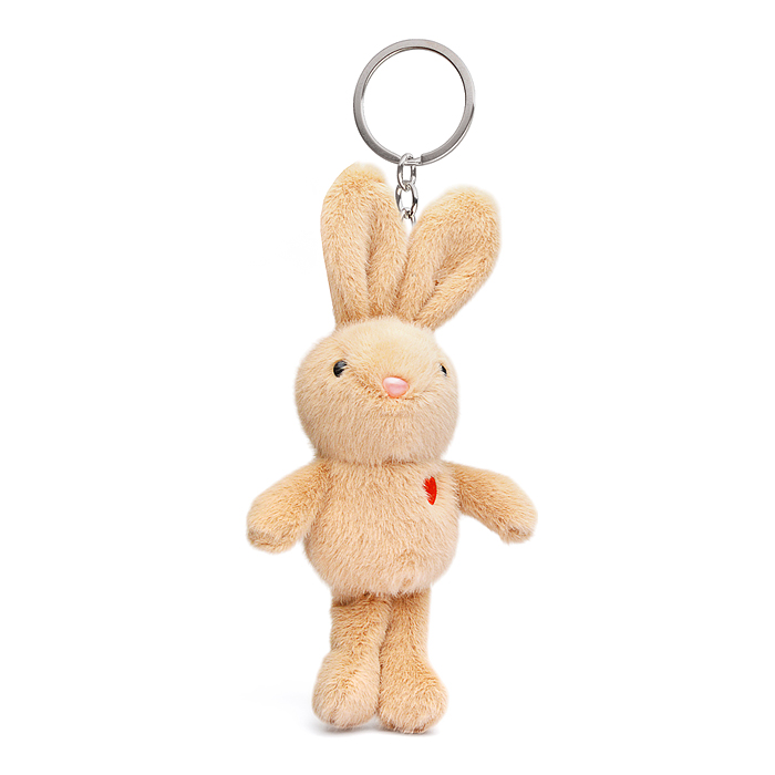 Мягкая игрушка-брелок М1412 "Заяц" ароматизированный, с маленьким сердечком 18см