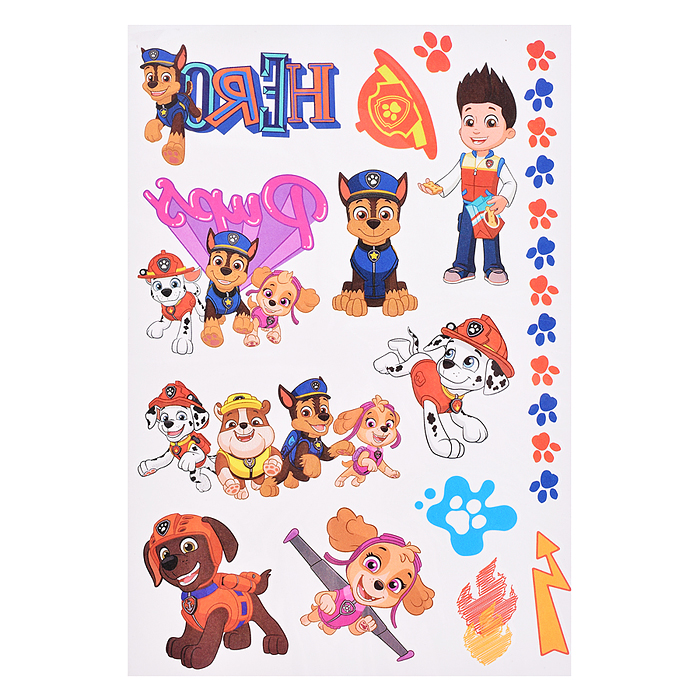 Тату в конверте, 2 листа "Веселые щенки"