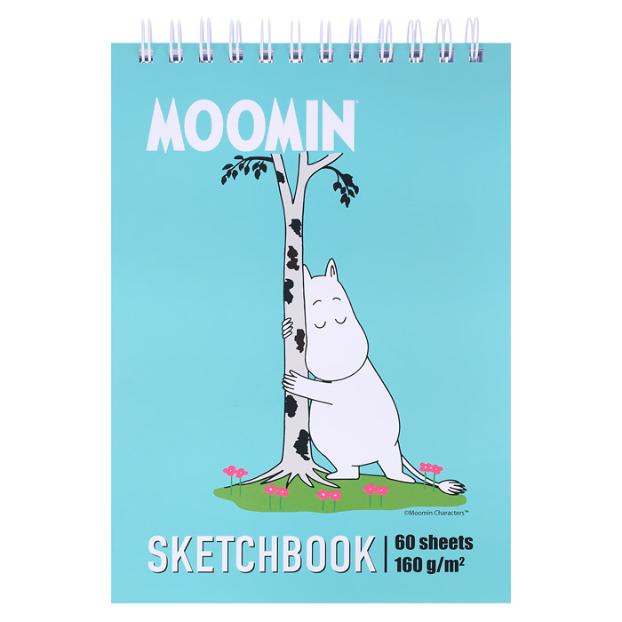 Скетчбук 60л. А5 "Moomin" плотность бумаги 160 м/г