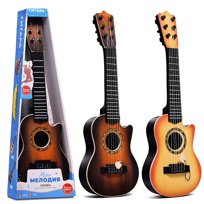Фото к товару Гитара UT0193 "Моя мелодия" в коробке Гитара UT0193 "Моя мелодия" в коробке