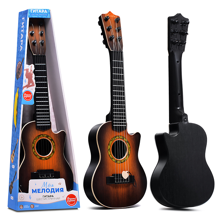 Фото к товару Гитара UT0193 "Моя мелодия" в коробке Гитара UT0193 "Моя мелодия" в коробке