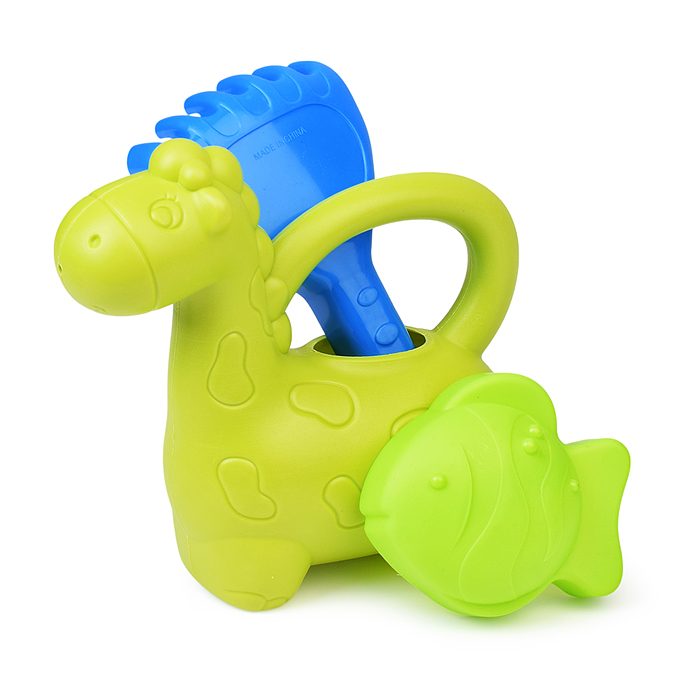 Фото к товару Песочный набор 8295-85A "Жирафик" (лейка, грабельки, формочка) в сетке Песочный набор 8295-85A "Жирафик" (лейка, грабельки, формочка) в сетке