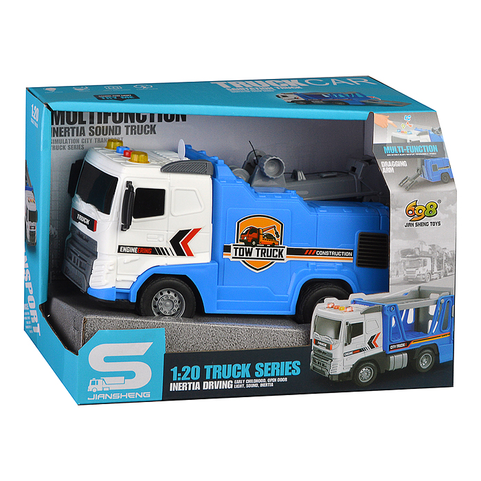 Машина JS176B "Городская служба" (свет, звук)  в коробке