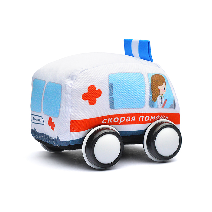 Машинка мягкая "Скорая"