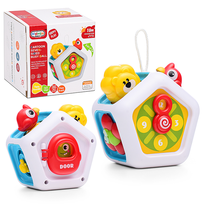 Игрушка развивающая 368-34 "Музыкальный куб" в коробке