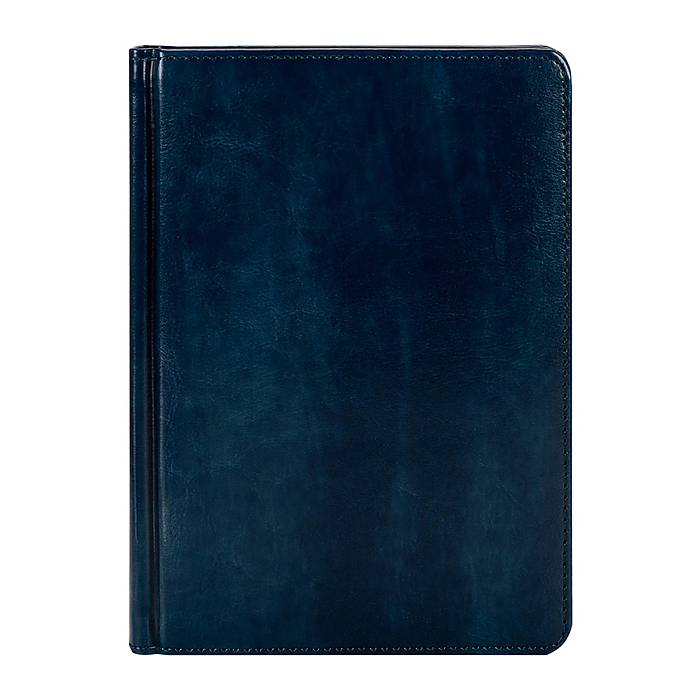 Ежедневник А5, 160л. недатир. "TOUCH SKIN - INDIGO" синий