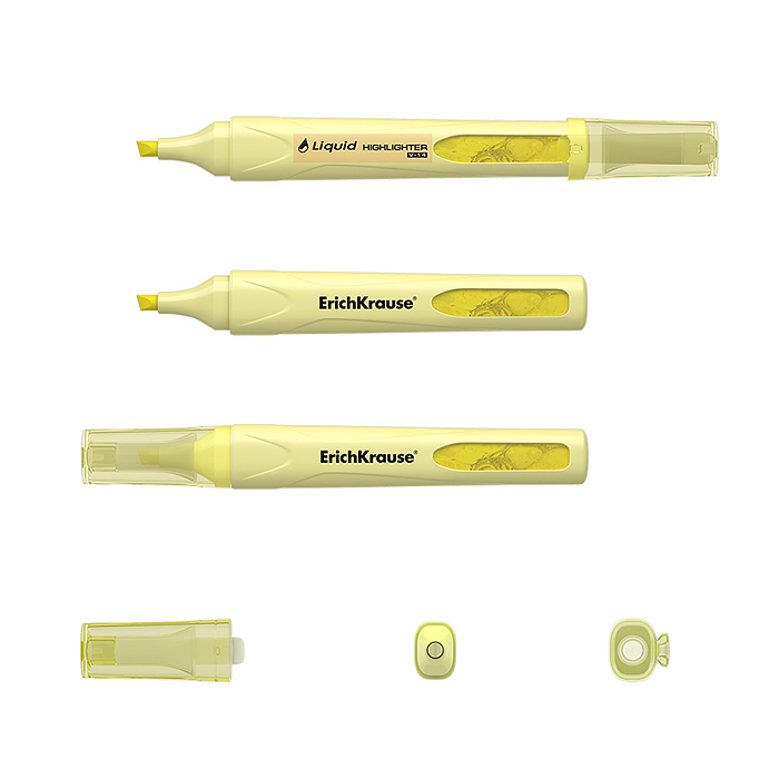 Фото к товару Текстмаркер с жидкими чернилами Visioline V-14 Liquid Pastel, цвет чернил желтый Текстмаркер с жидкими чернилами Visioline V-14 Liquid Pastel, цвет чернил желтый