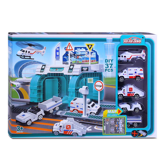 Парковка 660-S108 "Аэропорт" бирюзовая, в коробке