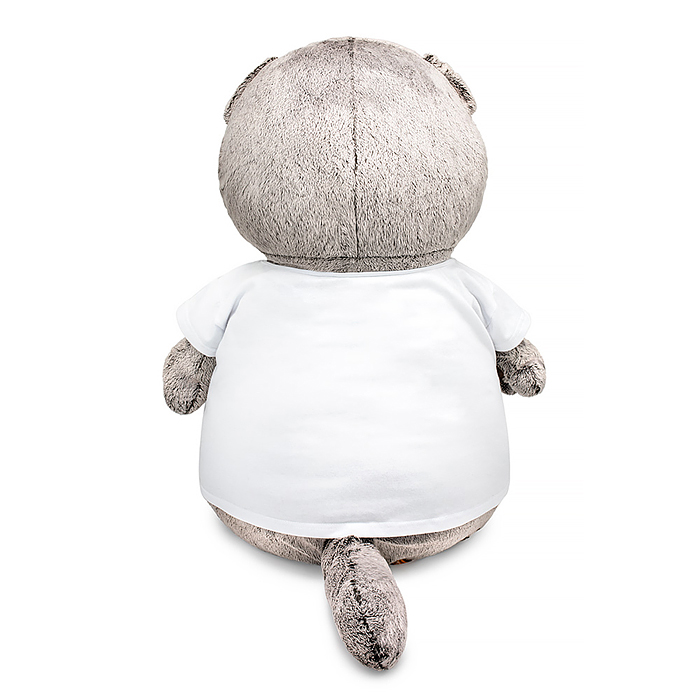 Кот Басик в футболке с принтом "Мультсериал"