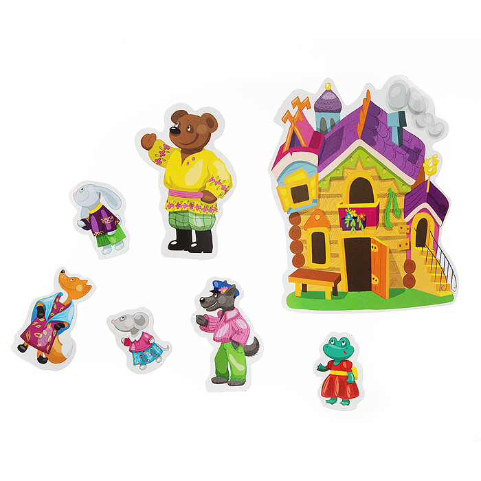 Магниты "Теремок". Серия Магнитные истории (европодвес, 6х10шт)