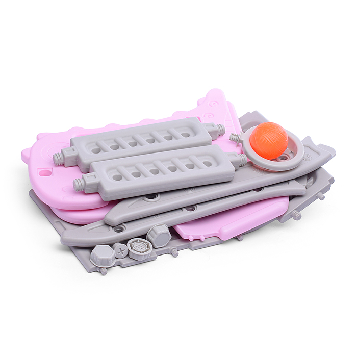 Горка детская UT0107 "Динозаврик" (цвет розовый)