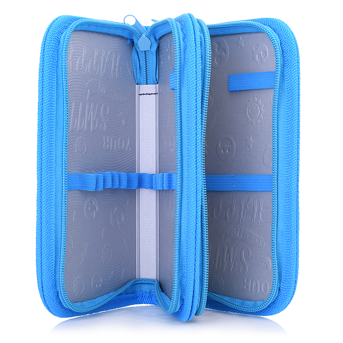 Пенал двухсекционный большой печать на фольге "Красавица принцесса"