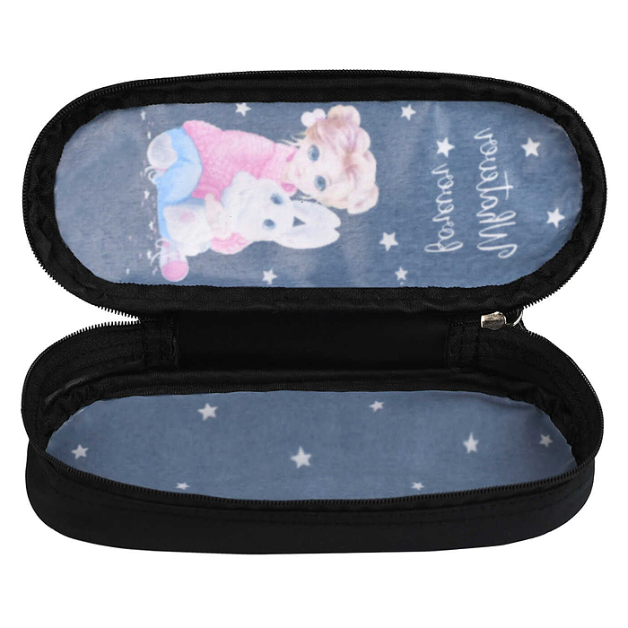 Фото к товару Пенал школьный "Девочка и зайка" (без наполнения, 20.5х7.5х4 см, микрофибра на Пенал школьный "Девочка и зайка" (без наполнения, 20.5х7.5х4 см, микрофибра на