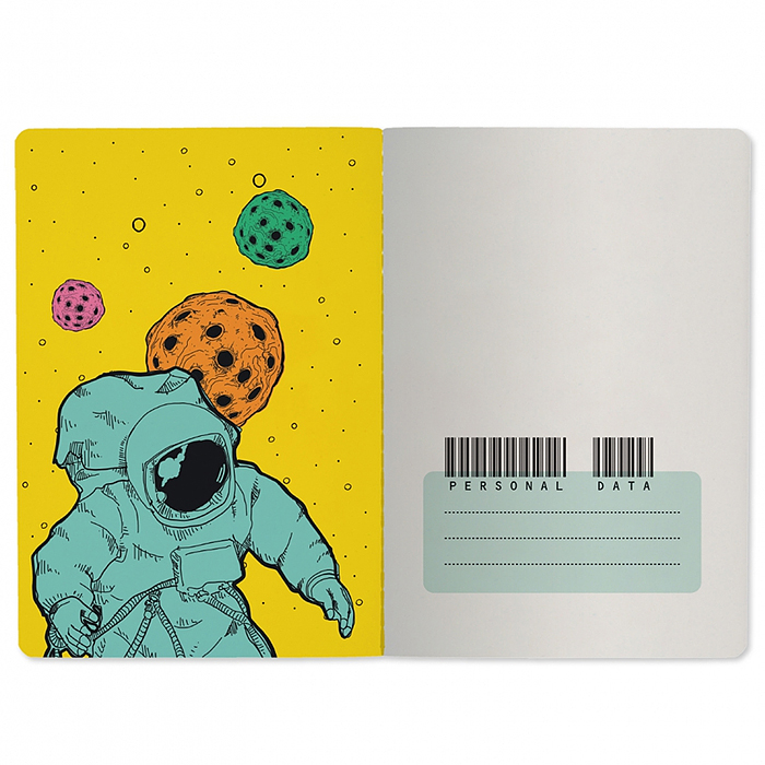 Фото к товару Блокнот-тетрадь 40 л. клетка "Космос" Блокнот-тетрадь 40 л. клетка "Космос"